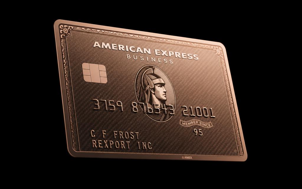 Amex Business Rose Gold card